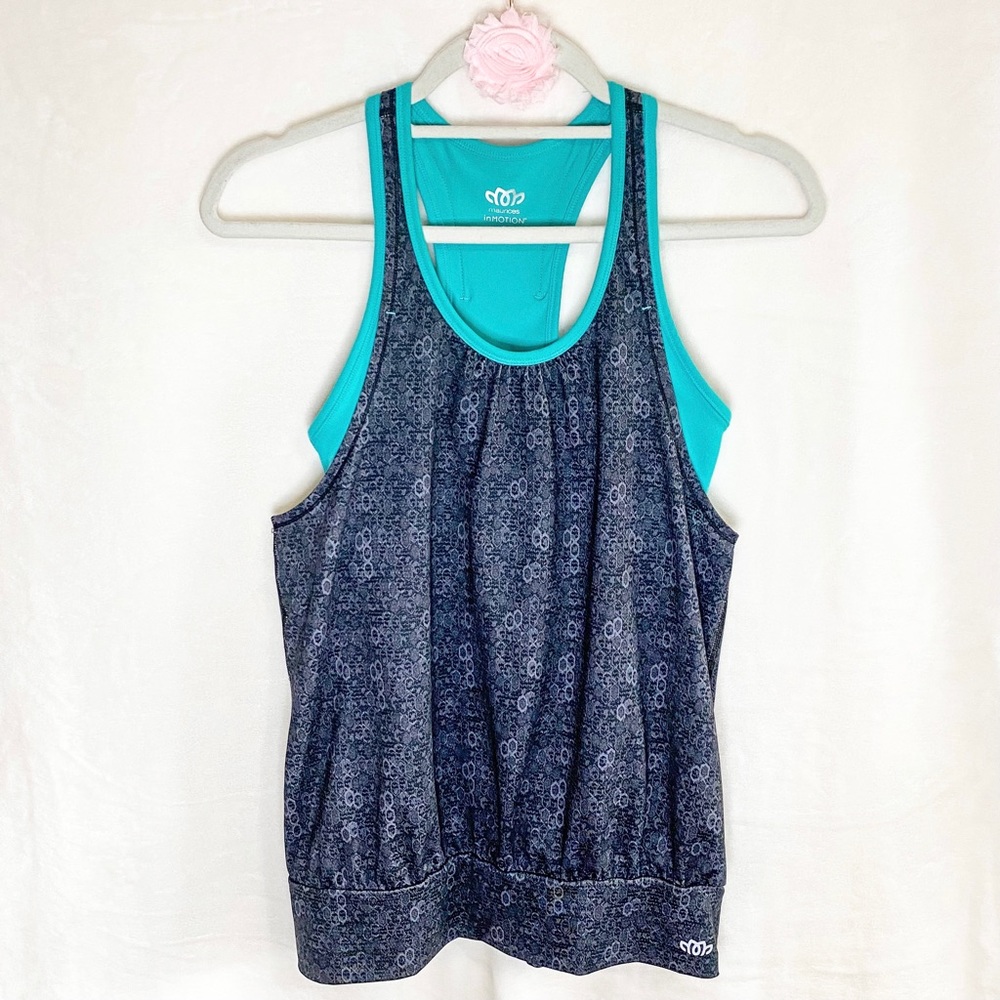 Maurices inMotion 2-in-1 Slouchy Tank Top and Built In Sports Bra, Small